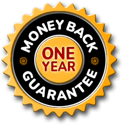 365-day money back guarantee badge